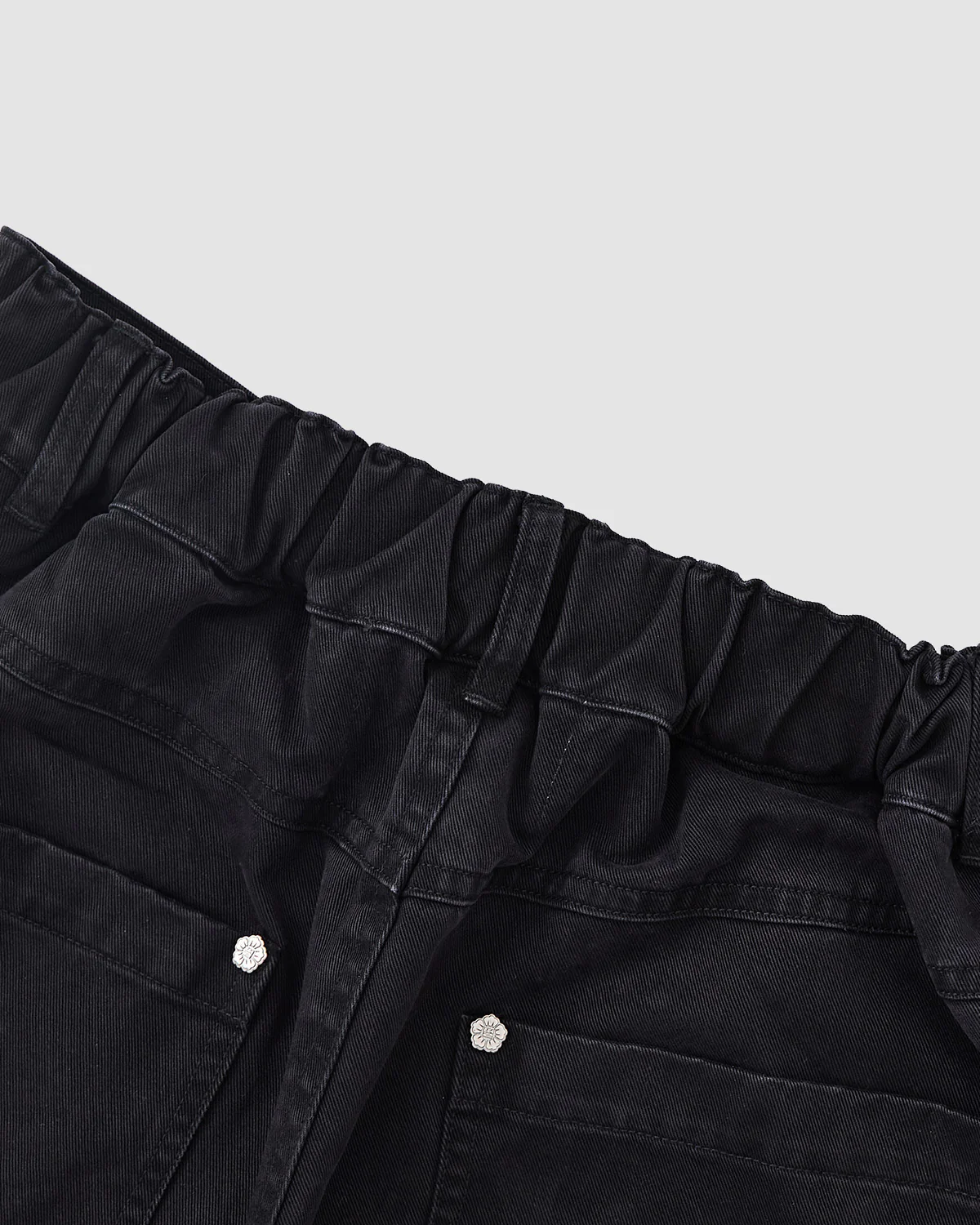 BLACK ACCORDION CHINO PANTS - Image 9