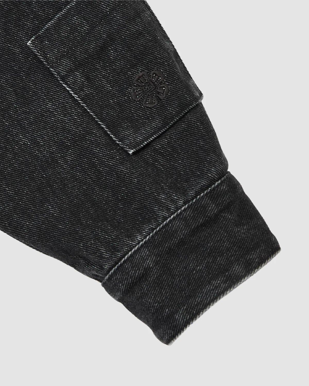 BLACK ASYMMETRIC WORK JACKET - Image 8