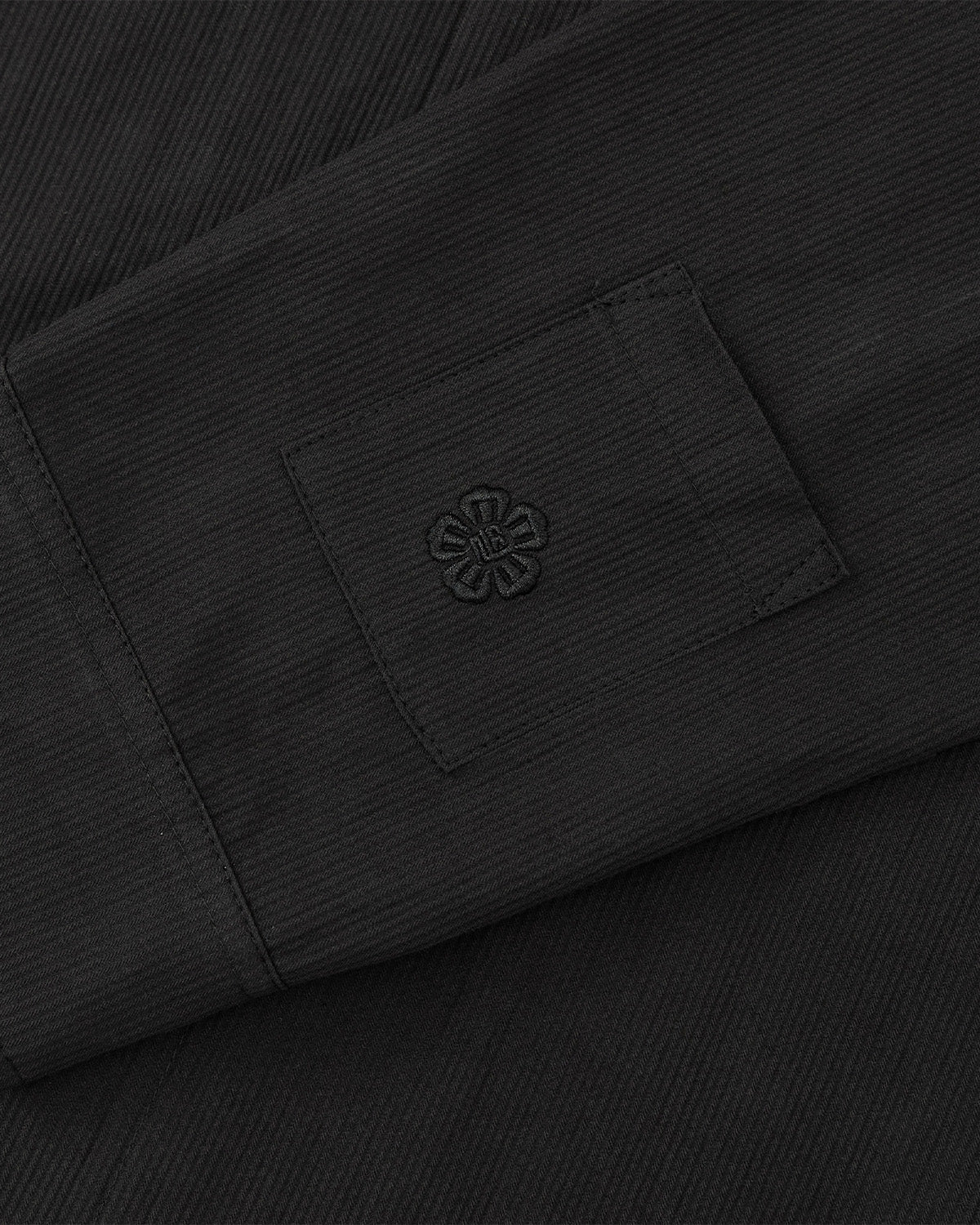 BLACK CHINA COLLAR KNOT SHACKET - Image 9