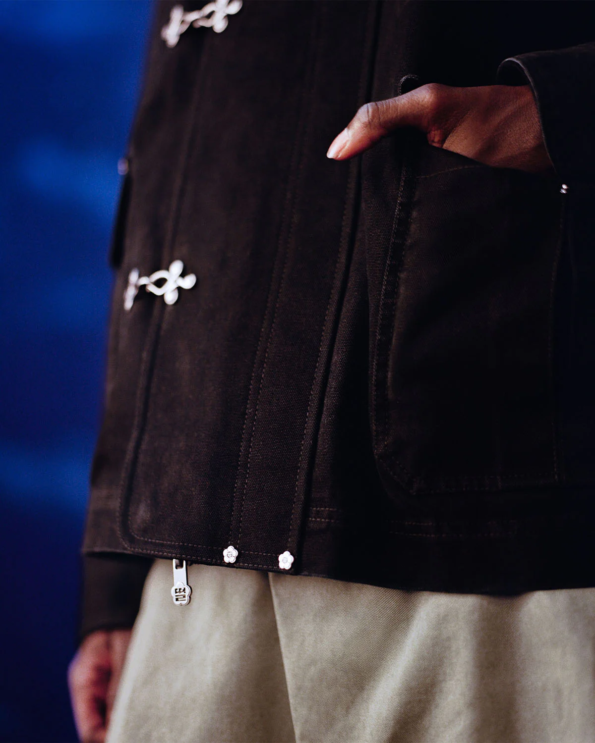 BLACK FIREMAN CLASP JACKET - Image 8