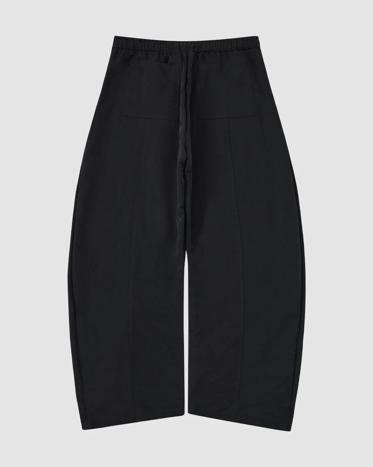 BLACK HANBOK BALLOON TRACK PANTS - Image 3