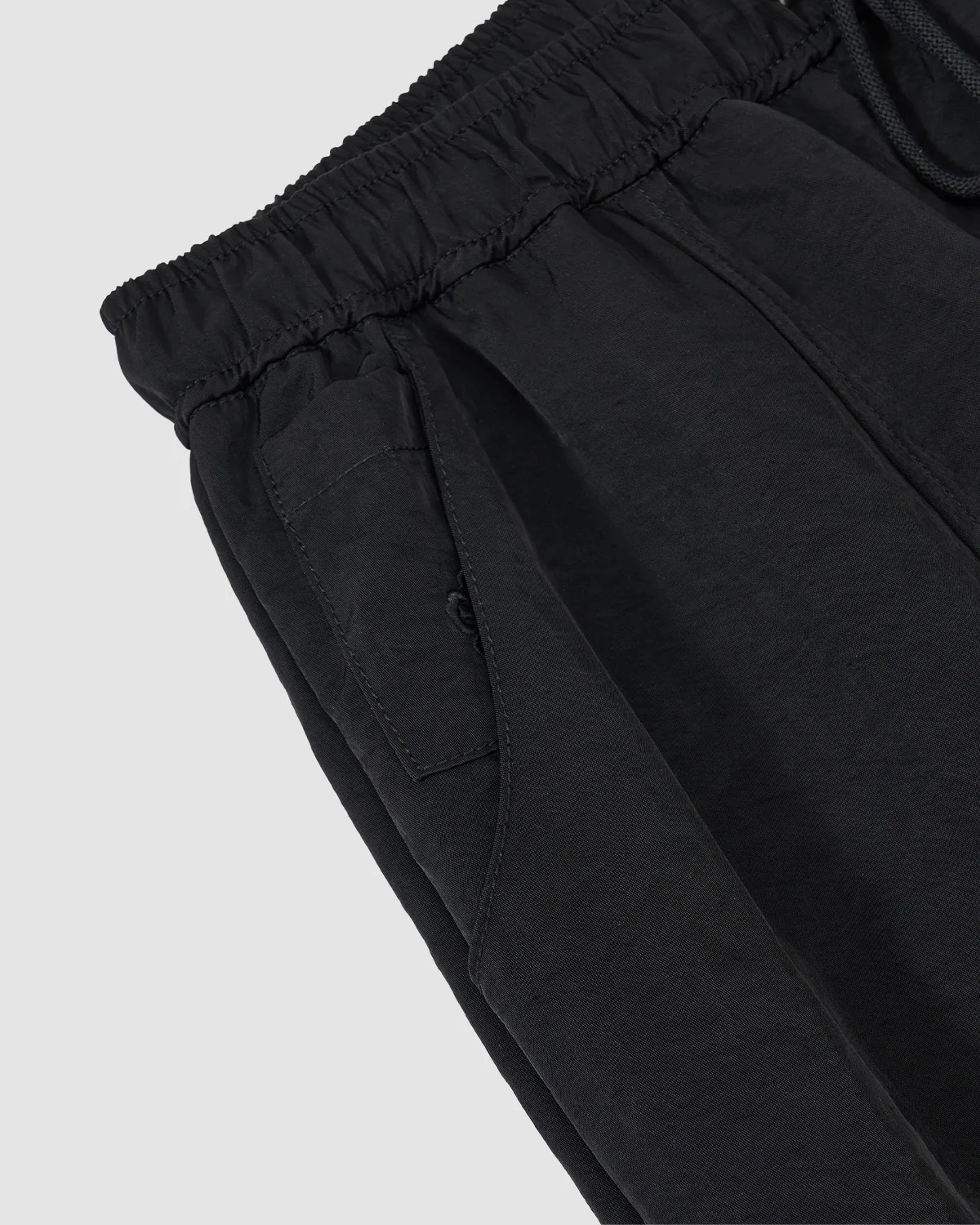 BLACK HANBOK BALLOON TRACK PANTS - Image 8