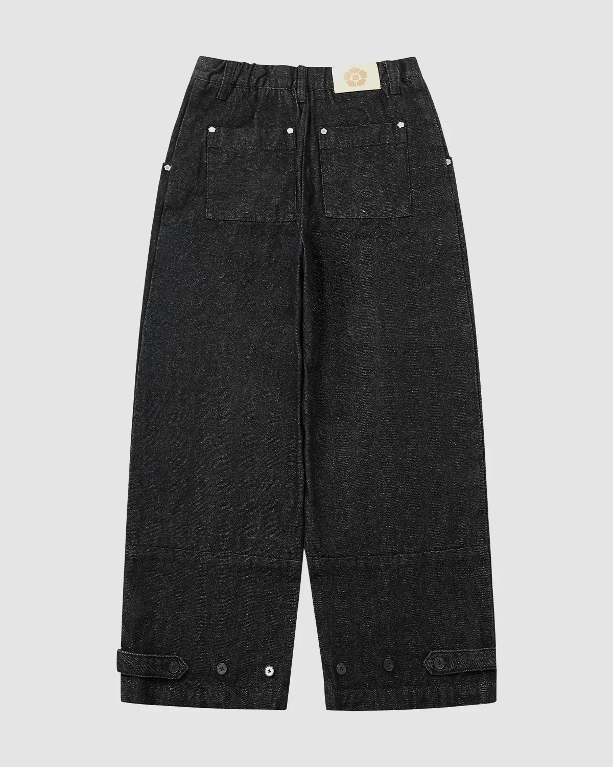 BLACK HANBOK DENIM PANTS - Image 7