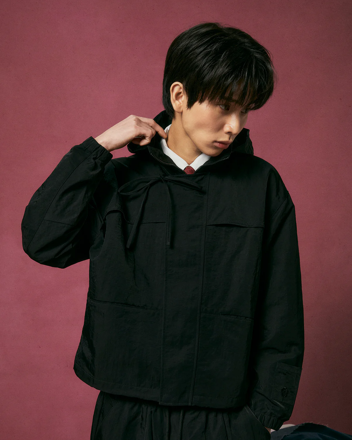 BLACK HANBOK TRACK JACKET - Image 7