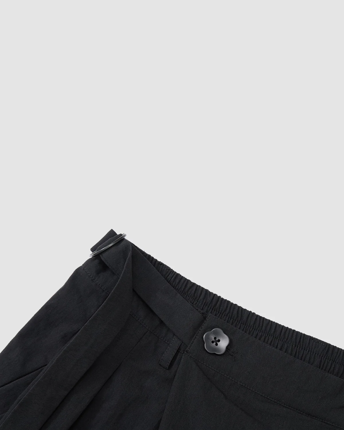 BLACK PLEATED PALAZZO PANTS - Image 8
