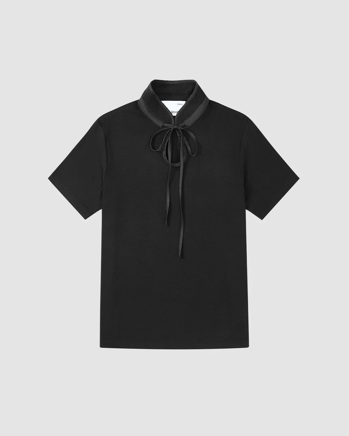 BLACK RIBBON TIE POLO