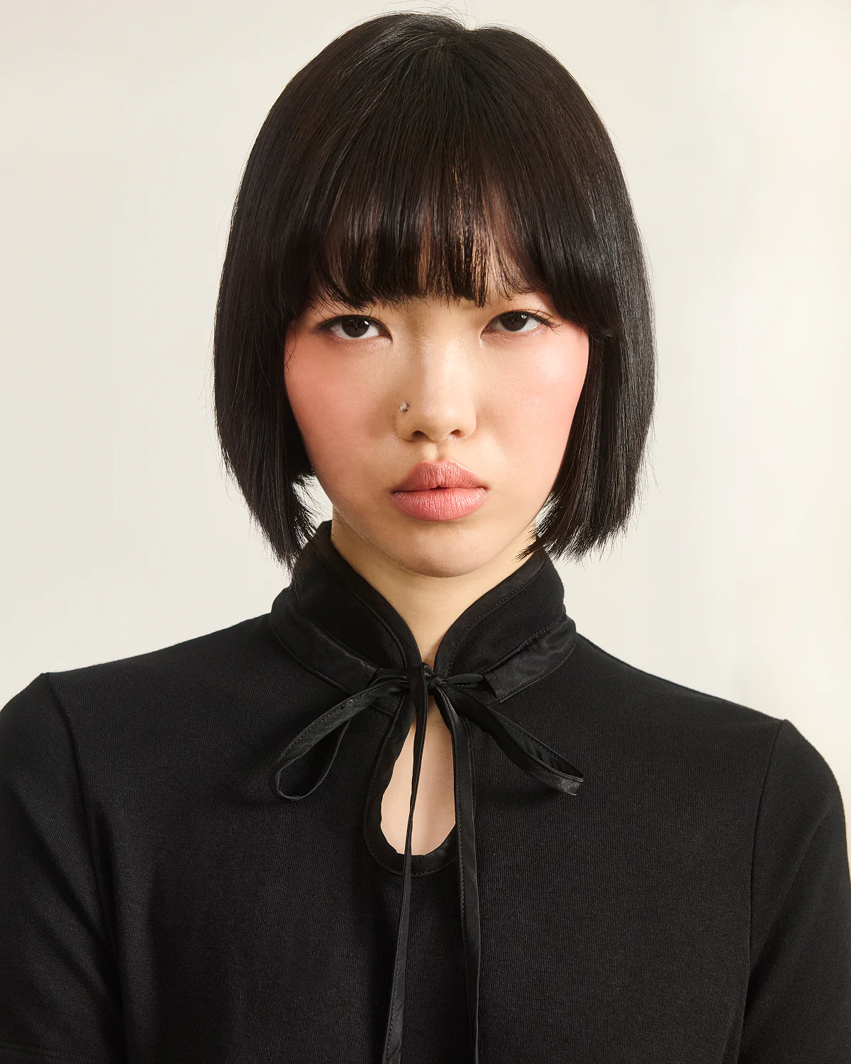 BLACK RIBBON TIE POLO - Image 6