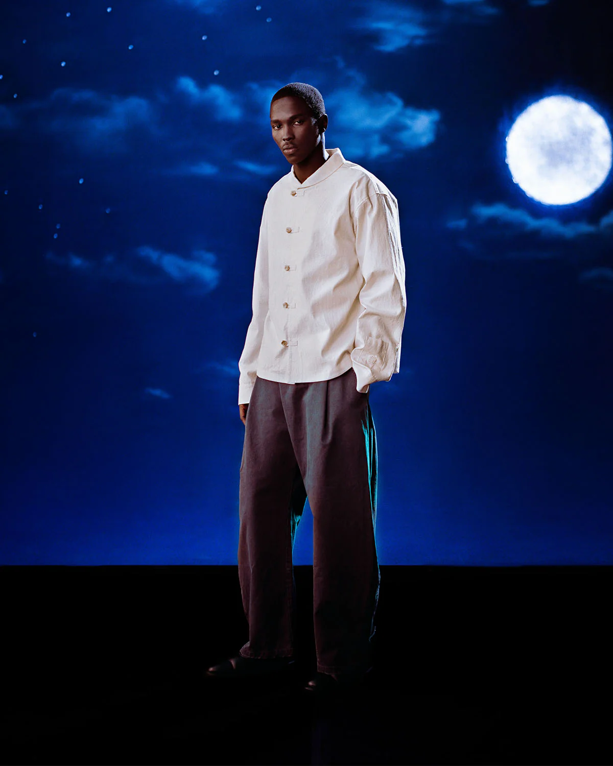 CHARCOAL HANBOK CHINO PANTS - Image 3