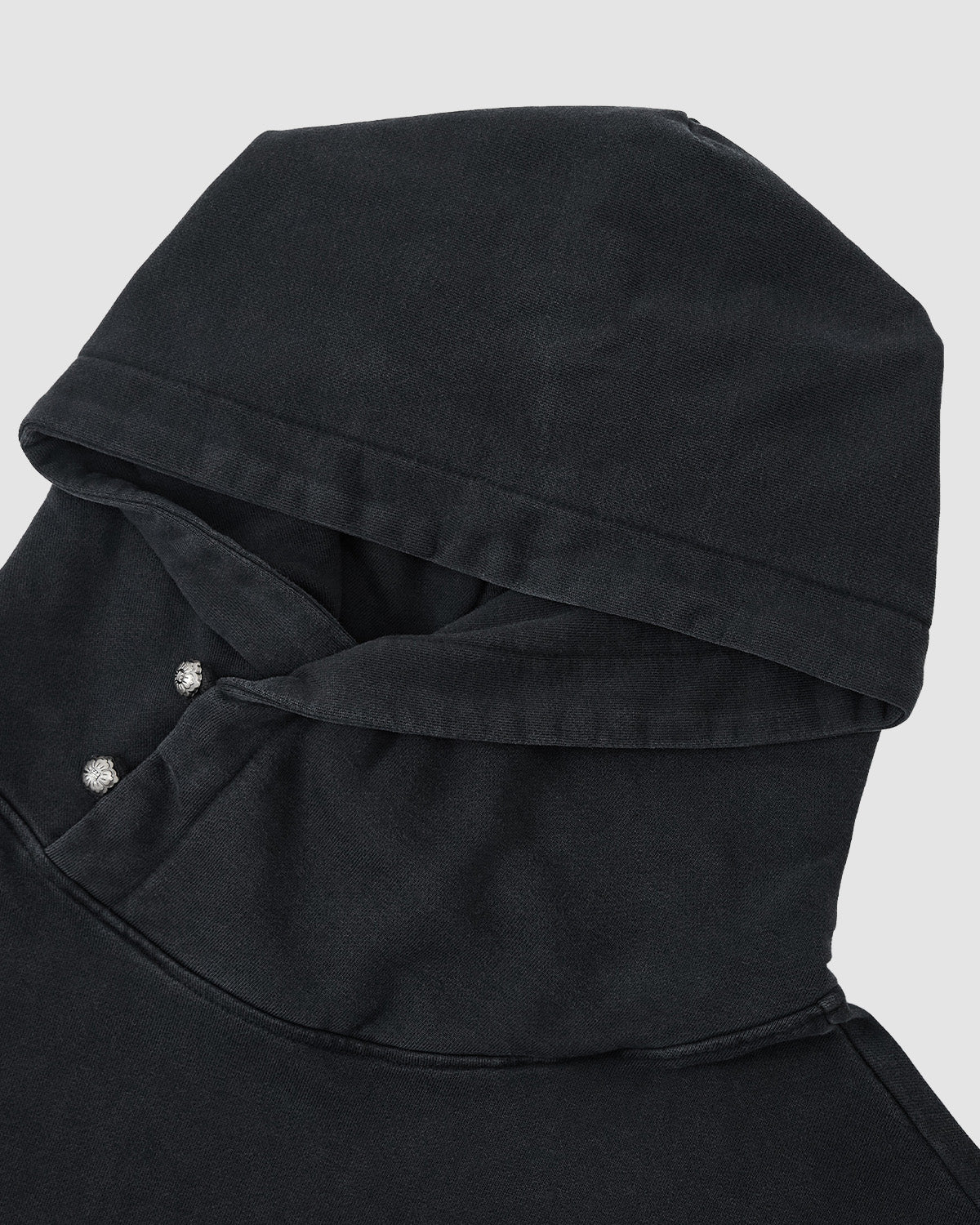FADE BLACK COCOON HOODIE - Image 3