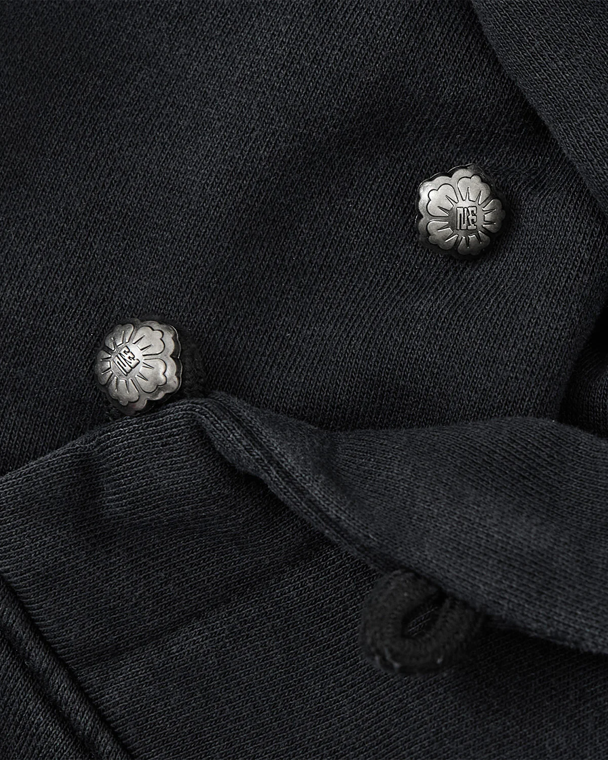 FADE BLACK COCOON HOODIE - Image 4