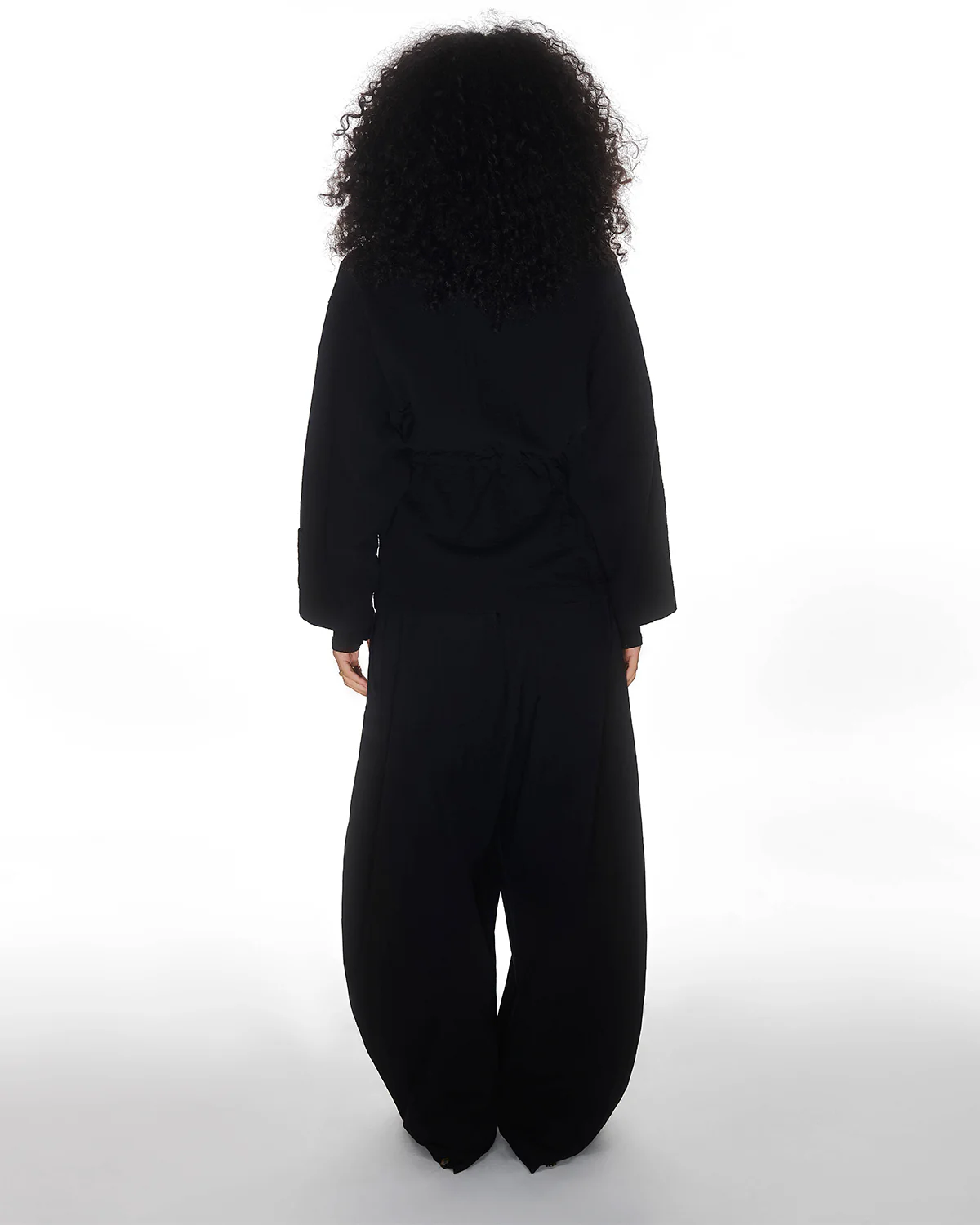 BLACK HANBOK BALLOON PANTS - Image 10