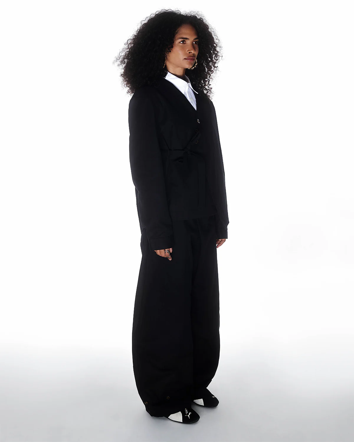 BLACK HANBOK TIE BLAZER - Image 6