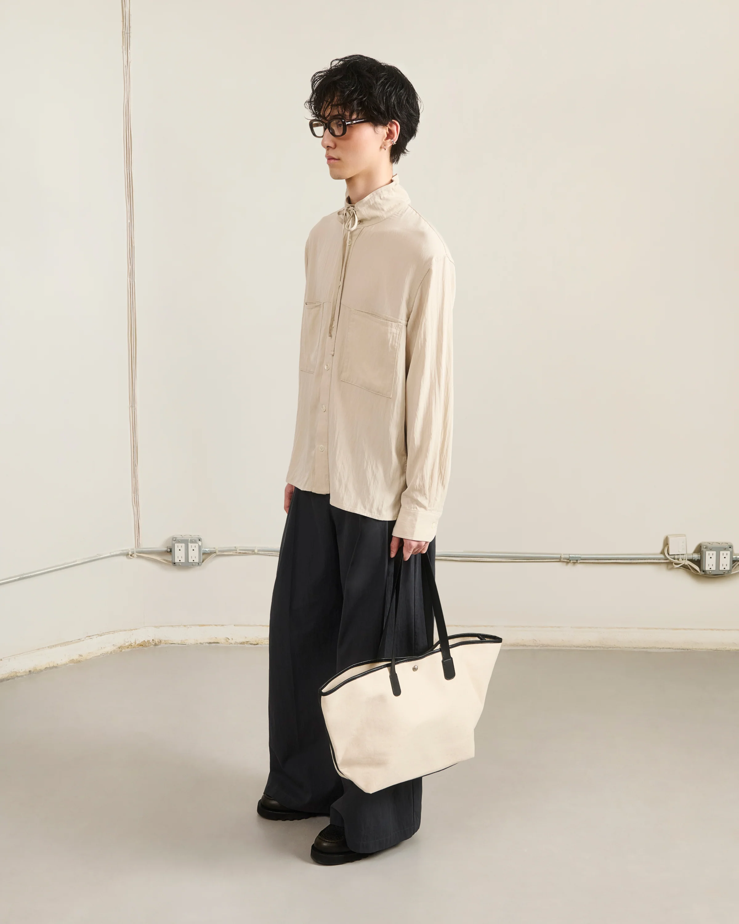 IVORY BOJAGI TIE TOTE BAG - Image 4