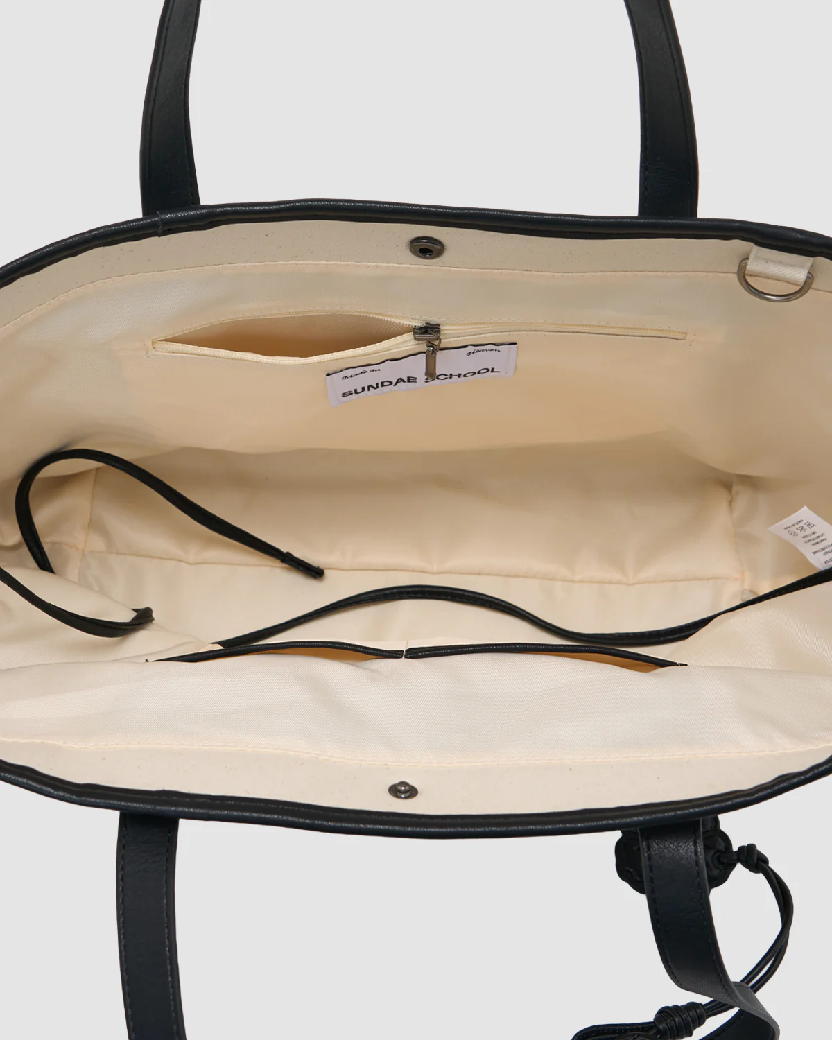 IVORY BOJAGI TIE TOTE BAG - Image 7