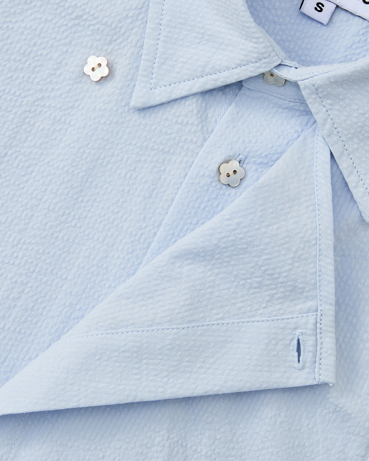 SKY BLUE TIE GORUM SHIRT - Image 3