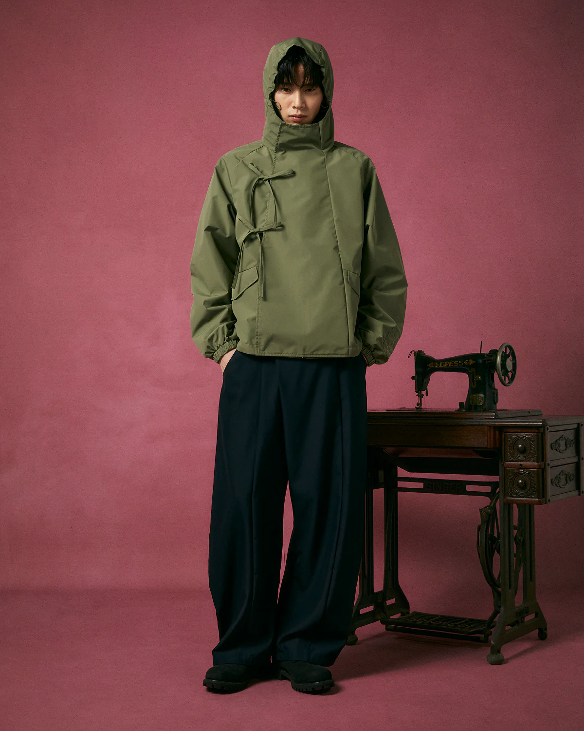 MATCHA JEOGORI TIE SHELL JACKET - Image 3