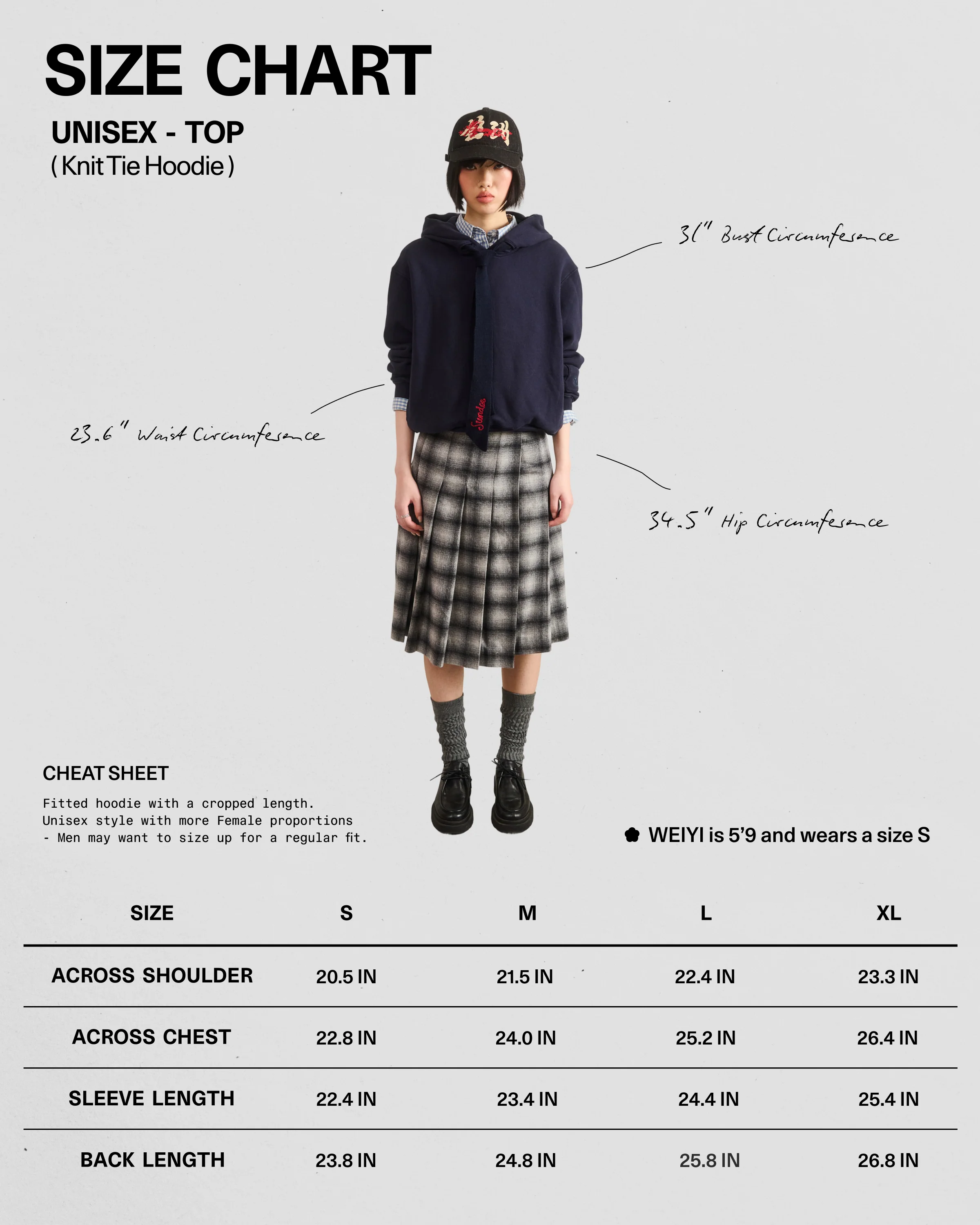 NAVY KNIT TIE HOODIE - Image 12