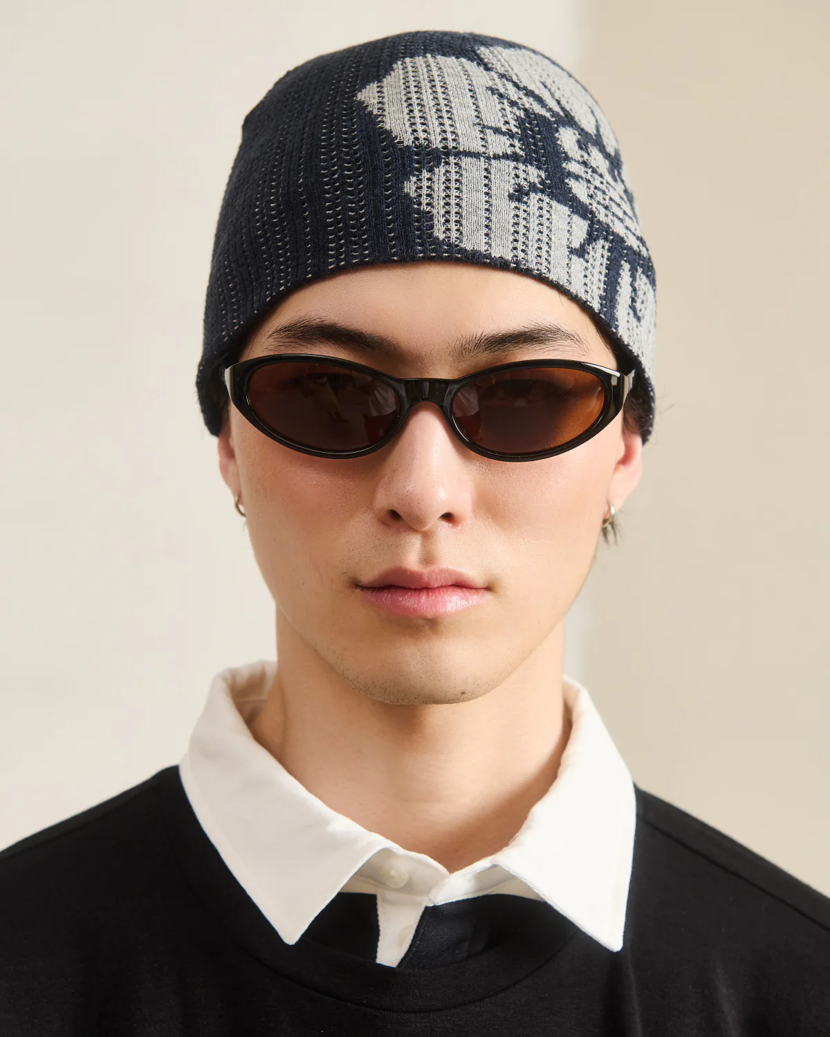 NAVY DDUL KNIT BEANIE - Image 3