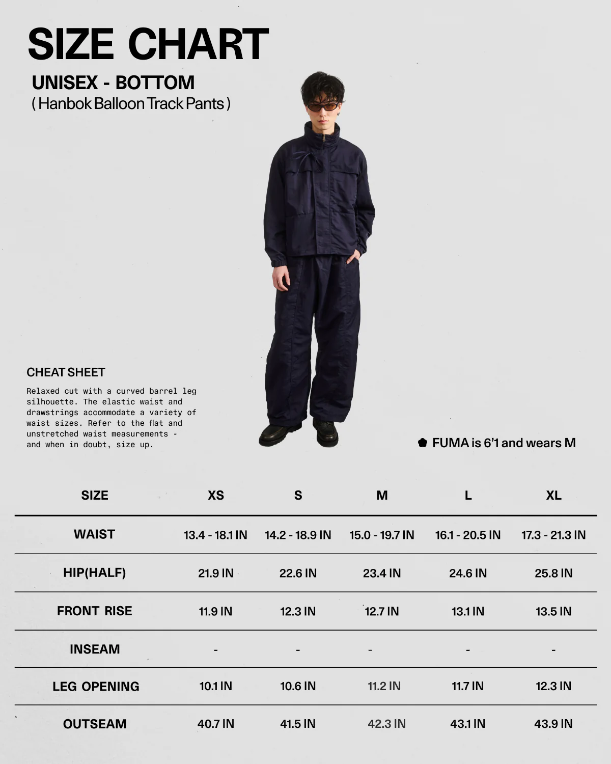 NAVY HANBOK BALLOON TRACK PANTS - Image 12