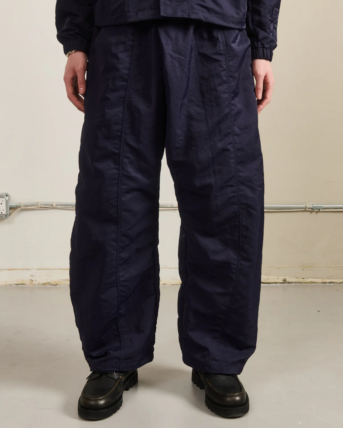 NAVY HANBOK BALLOON TRACK PANTS - Image 6