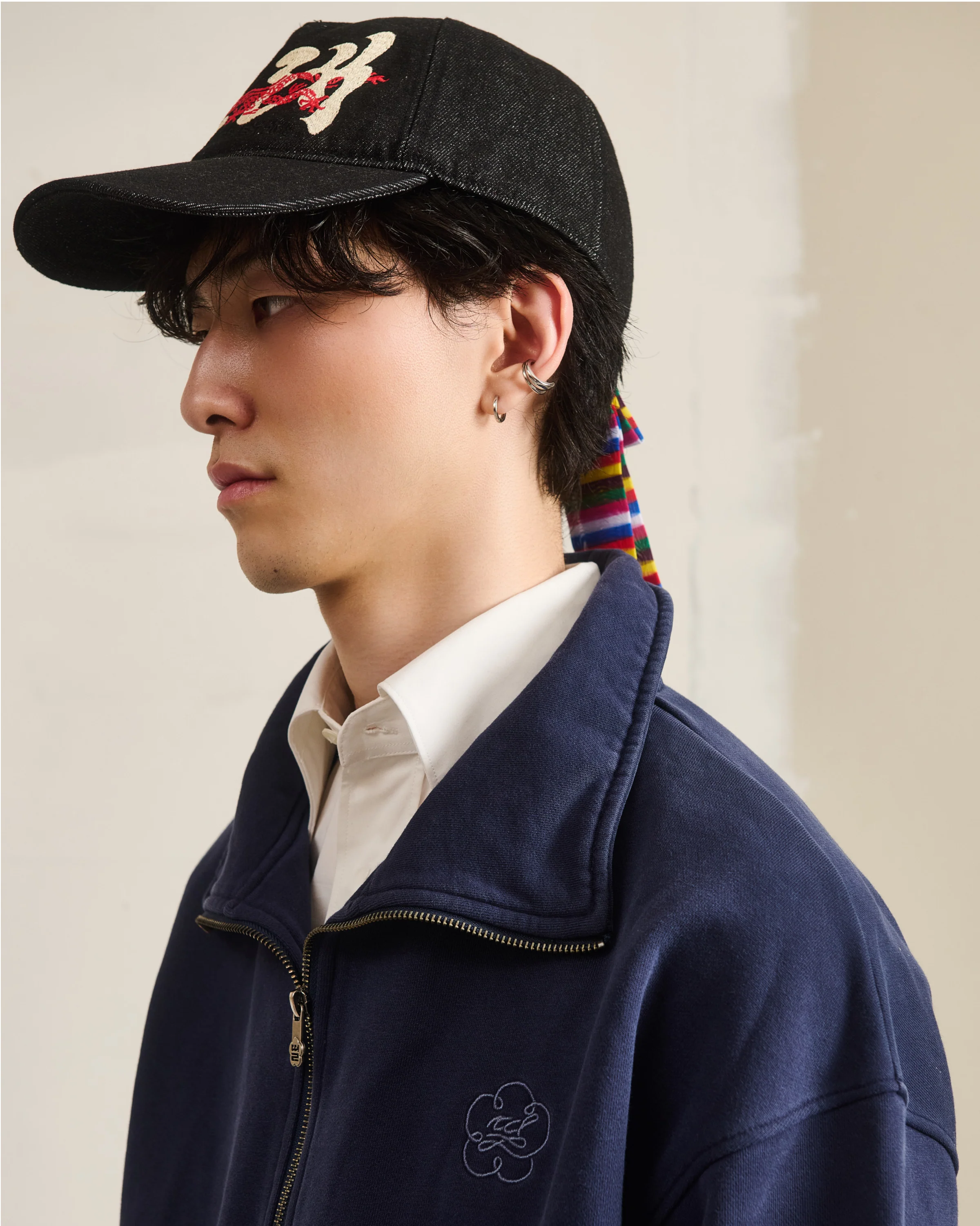 NAVY HESTER QUARTER ZIP - Image 3
