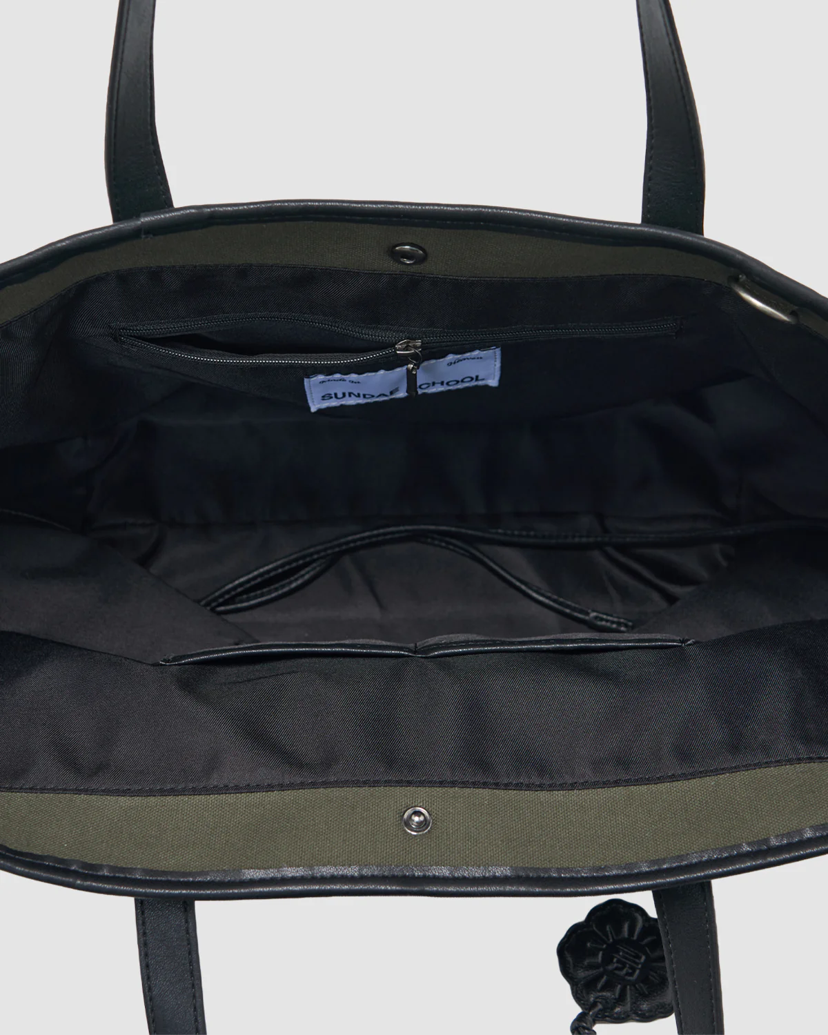 OLIVE BOJAGI TIE TOTE BAG - Image 7