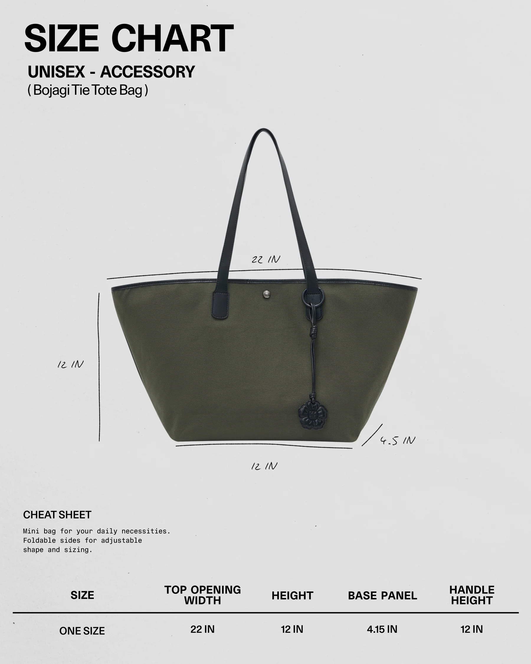 OLIVE BOJAGI TIE TOTE BAG - Image 9