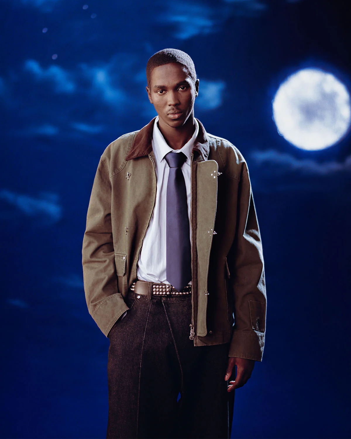 OLIVE FIREMAN CLASP JACKET - Image 4