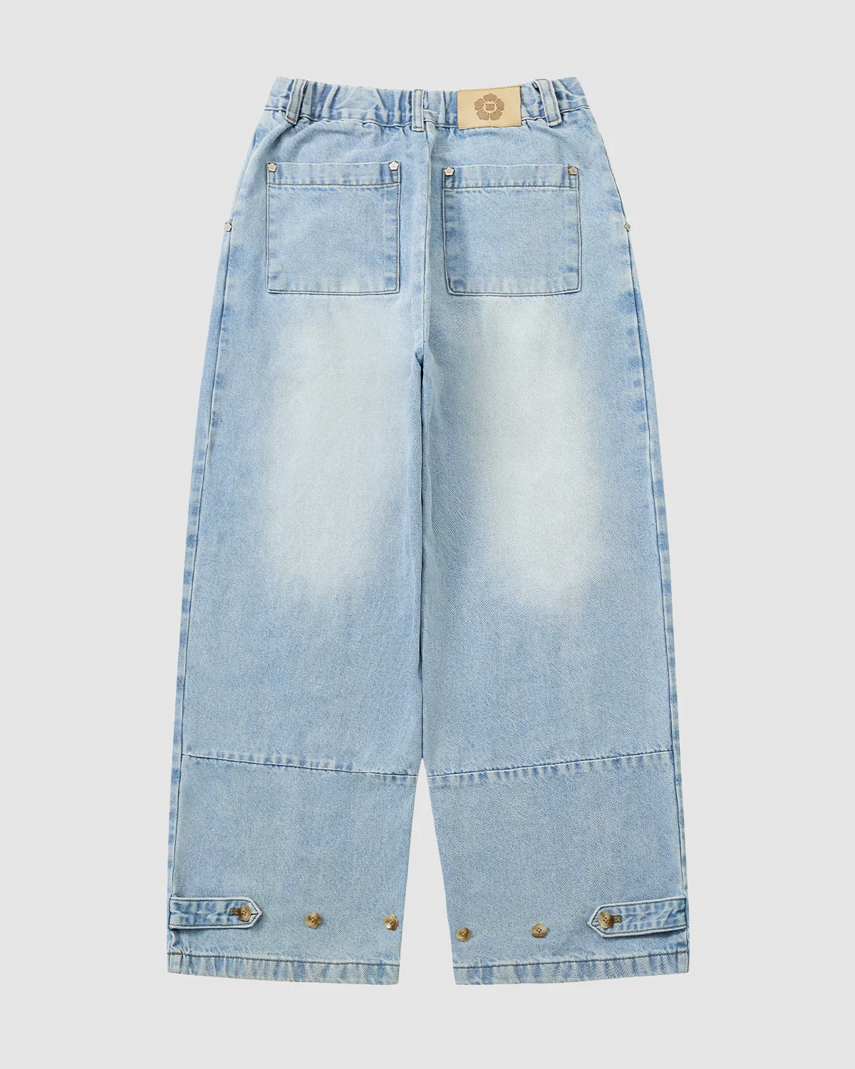 SKY BLUE HANBOK DENIM PANTS - Image 7